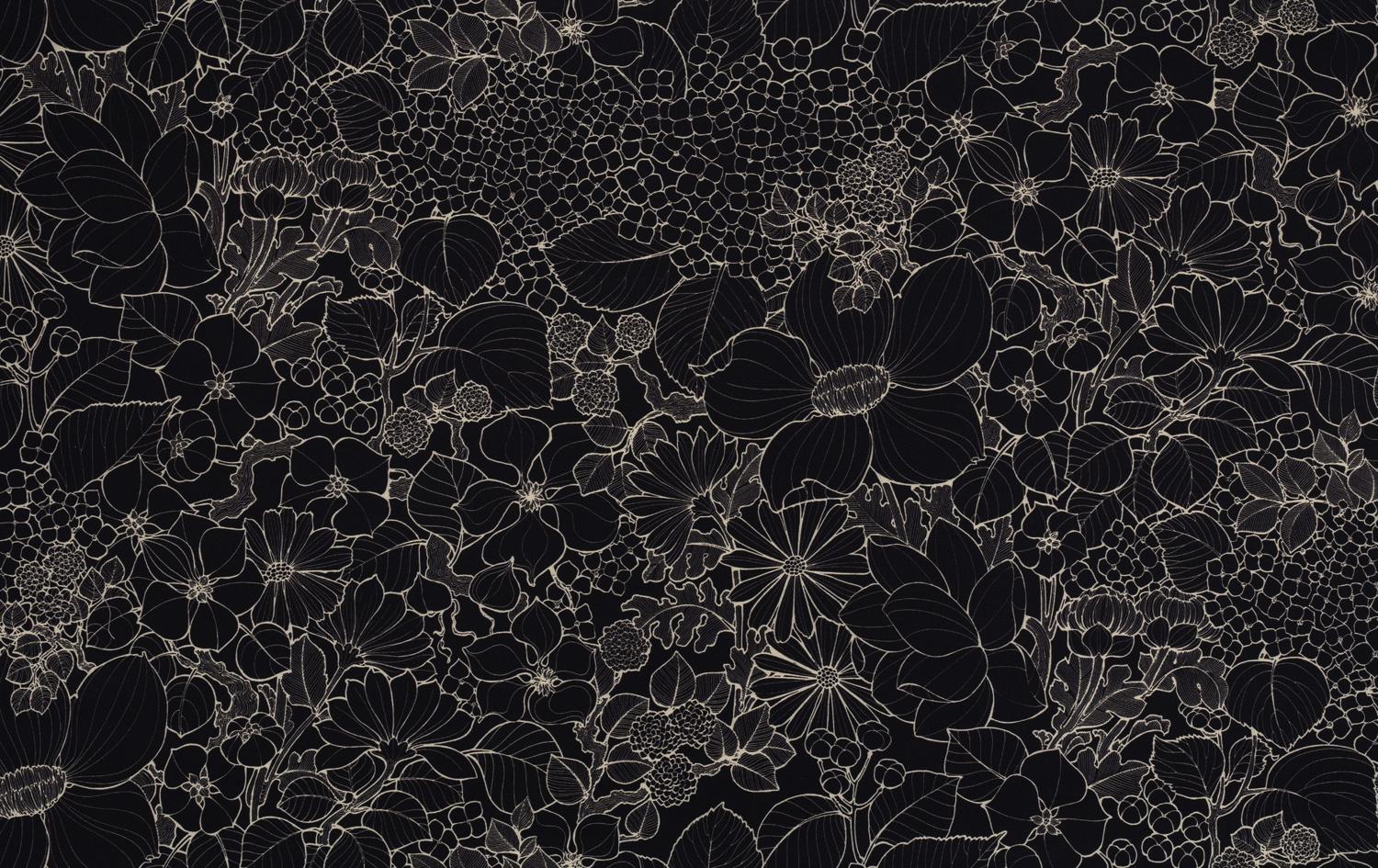 Toile de coton Suzie édition Thevenon Paris - Noir Toile de coton Suzie édition Thevenon Paris - Noir