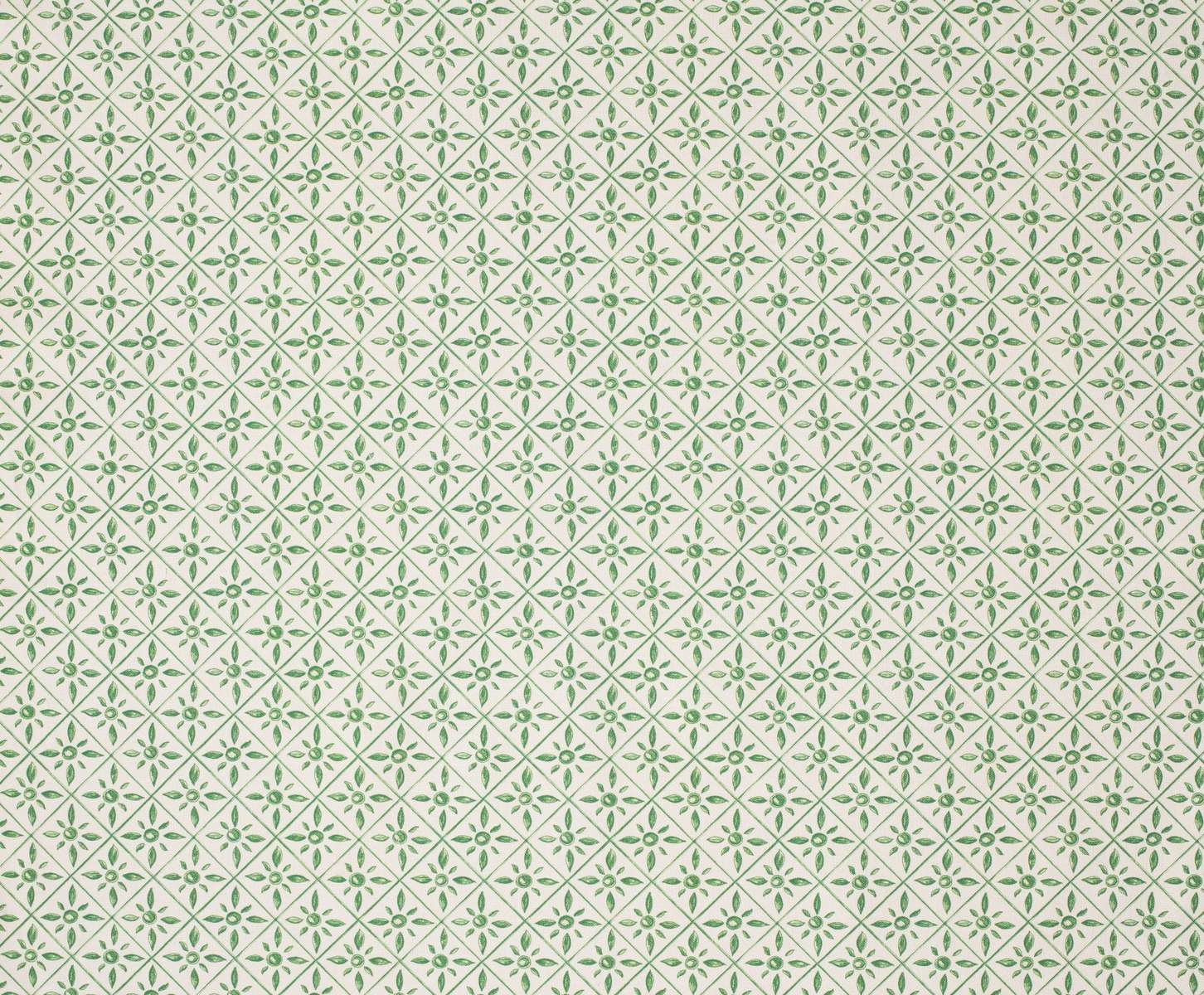 Toile de coton Tik Tak édition Thevenon Paris - Prairie ivoire Toile de coton Tik Tak édition Thevenon Paris - Prairie ivoire