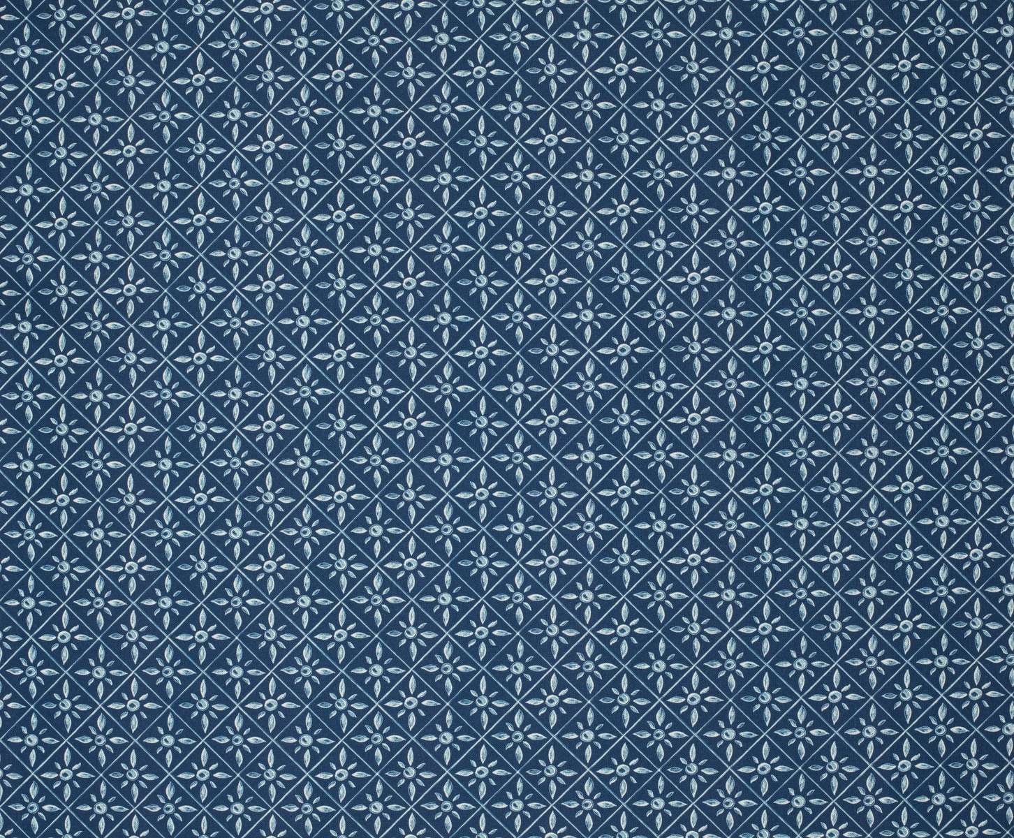 Toile de coton Tik Tak édition Thevenon Paris - Prusse Toile de coton Tik Tak édition Thevenon Paris - Prusse