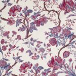 Toile de coton Valençay édition Thevenon Paris - Rouge bleu