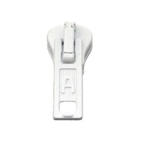 Curseur pour fermeture injectée n° 5 – Blanc