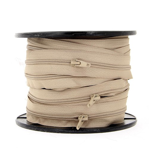 Fermeture à glissière au mètre spirale n° 5 – Beige Fermeture à glissière au mètre spirale n° 5 – Beige