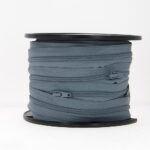 Fermeture à glissière au mètre spirale n° 5 – Gris bleu