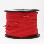 Fermeture à glissière au mètre spirale n° 5 – Rouge