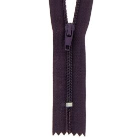 Fermeture à glissière fine – Aubergine