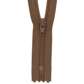 Fermeture à glissière fine – Marron