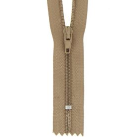 Fermeture à glissière fine – Marron noisette