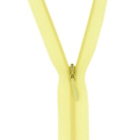 Fermeture à glissière invisible – Jaune pâle