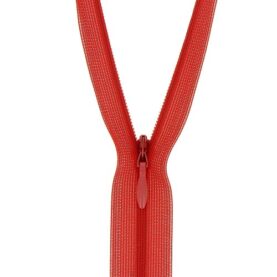 Fermeture à glissière invisible – Rouge
