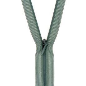 Fermeture à glissière invisible – Vert de gris