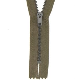 Fermeture à glissière spéciale jean métal – Vert Militaire