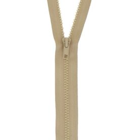 Fermeture à glissière séparable injectée – Beige