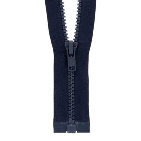 Fermeture à glissière séparable injectée fine – Bleu baltique