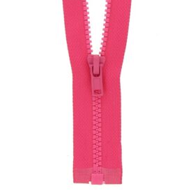Fermeture à glissière séparable injectée fine – Rose fuchsia