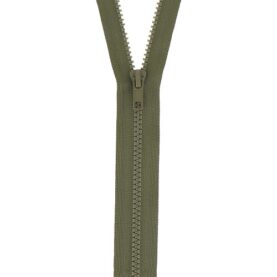 Fermeture à glissière séparable injectée – Vert kaki