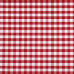 Tissu à carreaux Cuistot - Blanc et rouge