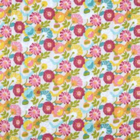 Tissu boutis matelassé réversible Livia – Multicolore