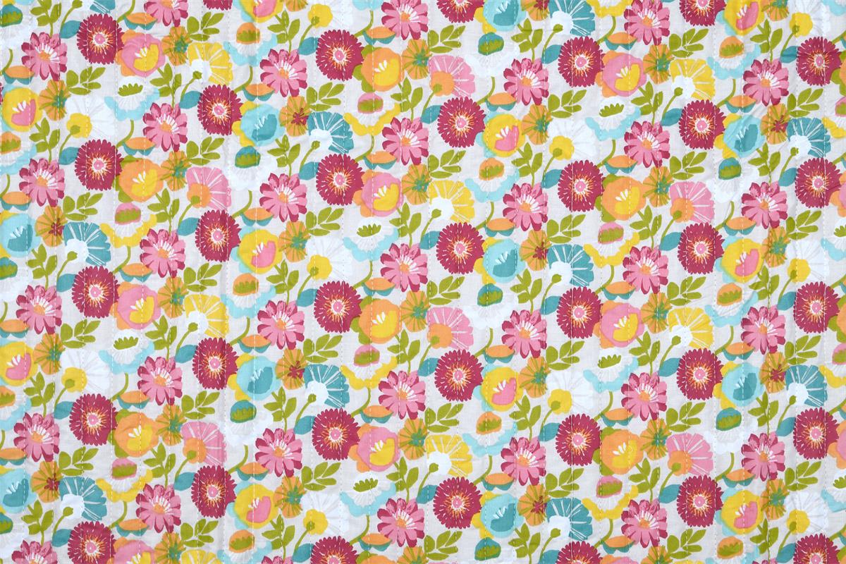 Tissu boutis matelassé réversible Livia – Multicolore Tissu boutis matelassé réversible Livia – Multicolore