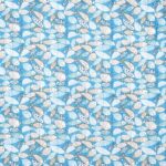 Tissu boutis matelassé réversible Moresby – Bleu