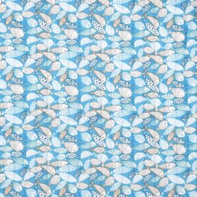 Tissu boutis matelassé réversible Moresby – Bleu