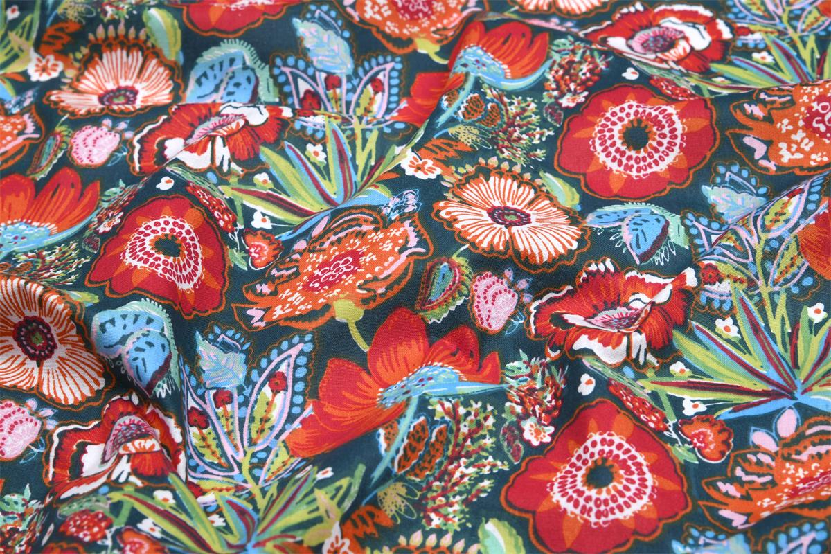 Tissu coton imprimé Mariana – Multicolore Tissu coton imprimé Mariana – Multicolore
