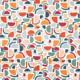 Tissu coton imprimé Mathis – Multicolore