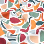 Tissu coton imprimé Mathis – Multicolore