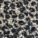 Tissu curly bouclette léopard - Beige et noir