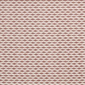 Tissu extérieur jacquard "Dunes" édition Thevenon Paris - Brique fond écru OEKO-TEX