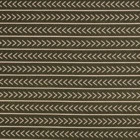 Tissu extérieur jacquard "Bogolan" édition Thevenon Paris - Kaki et beige OEKO-TEX