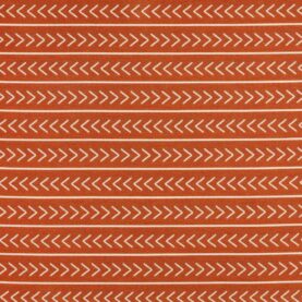 Tissu extérieur jacquard "Bogolan" édition Thevenon Paris - Terracotta et beige OEKO-TEX