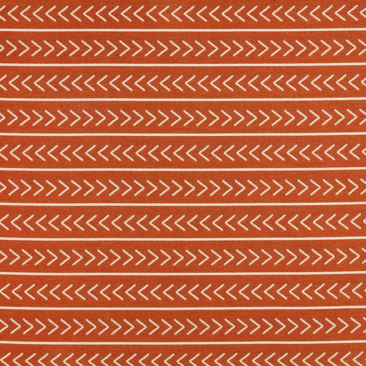 Tissu extérieur jacquard "Bogolan" édition Thevenon Paris - Terracotta et beige OEKO-TEX Tissu extérieur jacquard "Bogolan" édition Thevenon Paris - Terracotta et beige OEKO-TEX