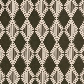 Tissu extérieur jacquard "Indra" édition Thevenon Paris - Kaki et beige OEKO-TEX