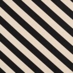 Tissu extérieur jacquard "Stripe" édition Thevenon Paris - Noir et beige OEKO-TEX