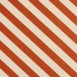 Tissu extérieur jacquard "Stripe" édition Thevenon Paris - Terracotta et beige OEKO-TEX
