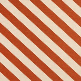Tissu extérieur jacquard "Stripe" édition Thevenon Paris - Terracotta et beige OEKO-TEX