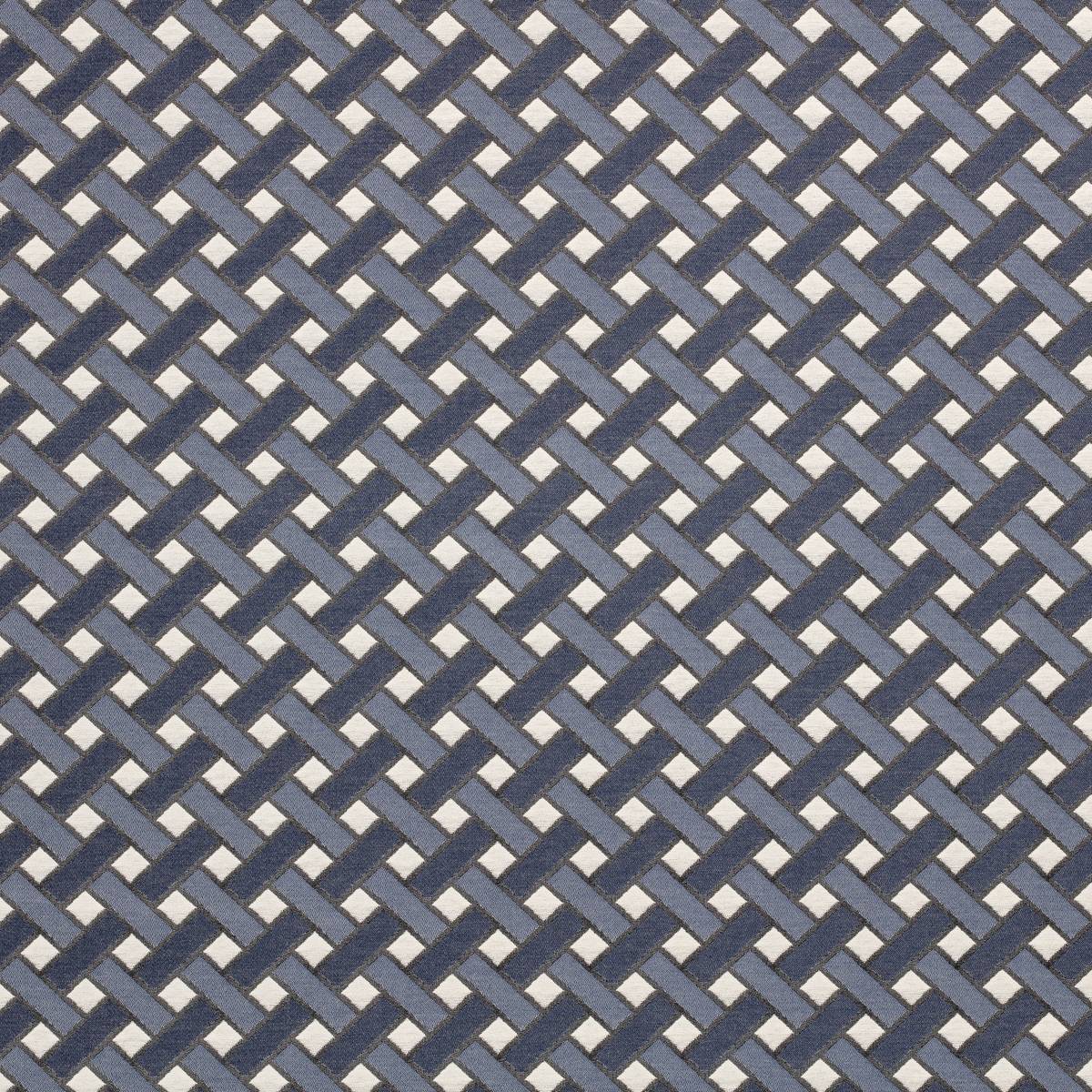 Tissu extérieur jacquard "Kaplo" édition Thevenon Paris - Denim OEKO-TEX Tissu extérieur jacquard "Kaplo" édition Thevenon Paris - Denim OEKO-TEX
