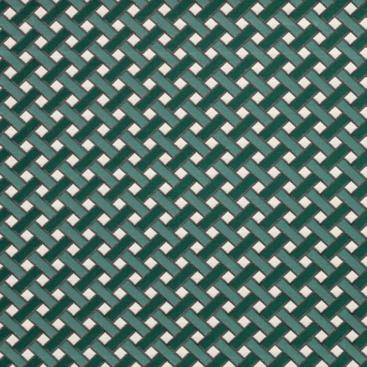 Tissu extérieur jacquard "Kaplo" édition Thevenon Paris - Vert sapin OEKO-TEX Tissu extérieur jacquard "Kaplo" édition Thevenon Paris - Vert sapin OEKO-TEX