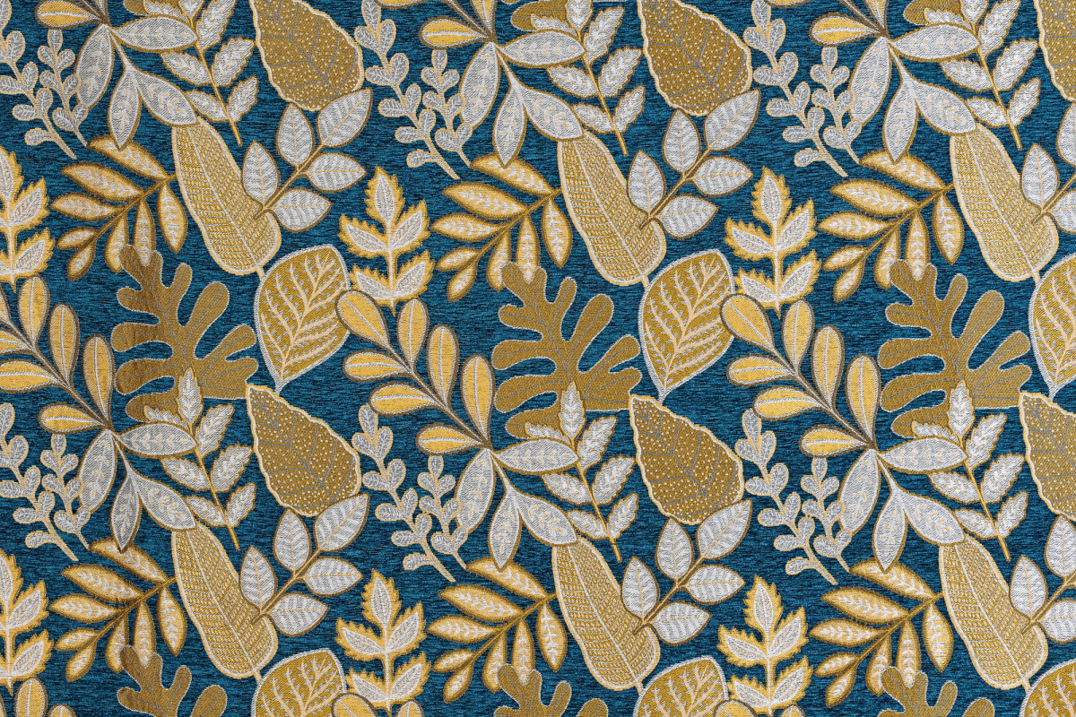 Tissu Isis - Jaune et bleu Tissu Isis - Jaune et bleu