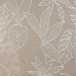 Tissu jacquard Bengale - Taupe chiné et écru