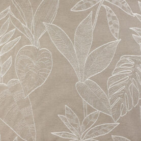 Tissu jacquard Bengale - Taupe chiné et écru