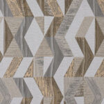Tissu jacquard Chloe - Beige et taupe