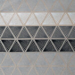 Tissu jacquard Gabin - Gris, noir, écru et taupe
