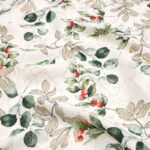 Tissu jacquard Gaulthérie – Blanc