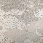 Tissu jacquard Hokkaido - Lin et écru