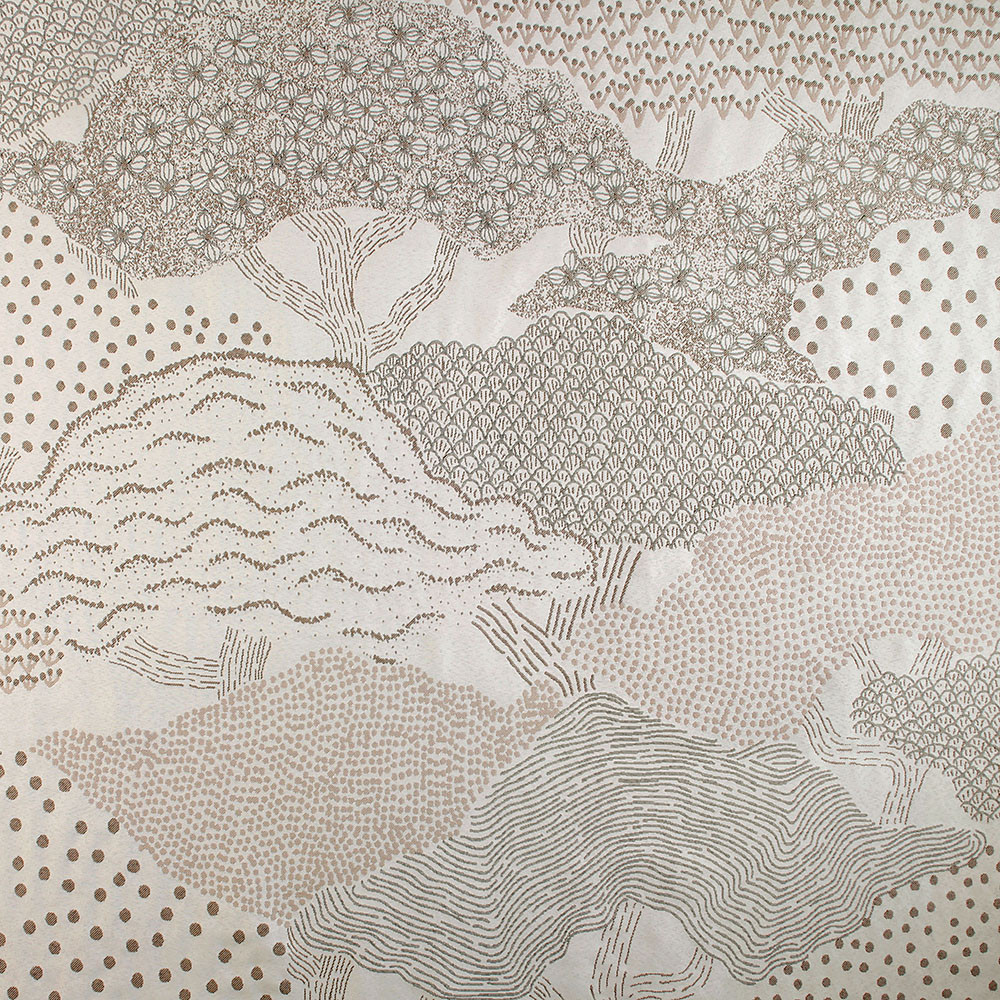 Tissu jacquard Hokkaido - Lin et écru Tissu jacquard Hokkaido - Lin et écru