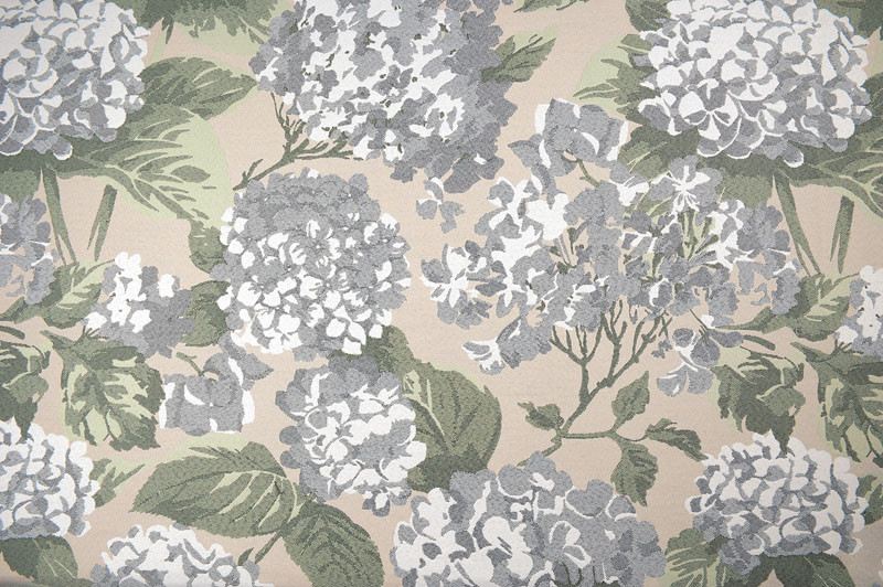 Tissu jacquard Hortensia - Écru Tissu jacquard Hortensia - Écru
