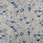 Tissu jacquard Mésange - Bleu
