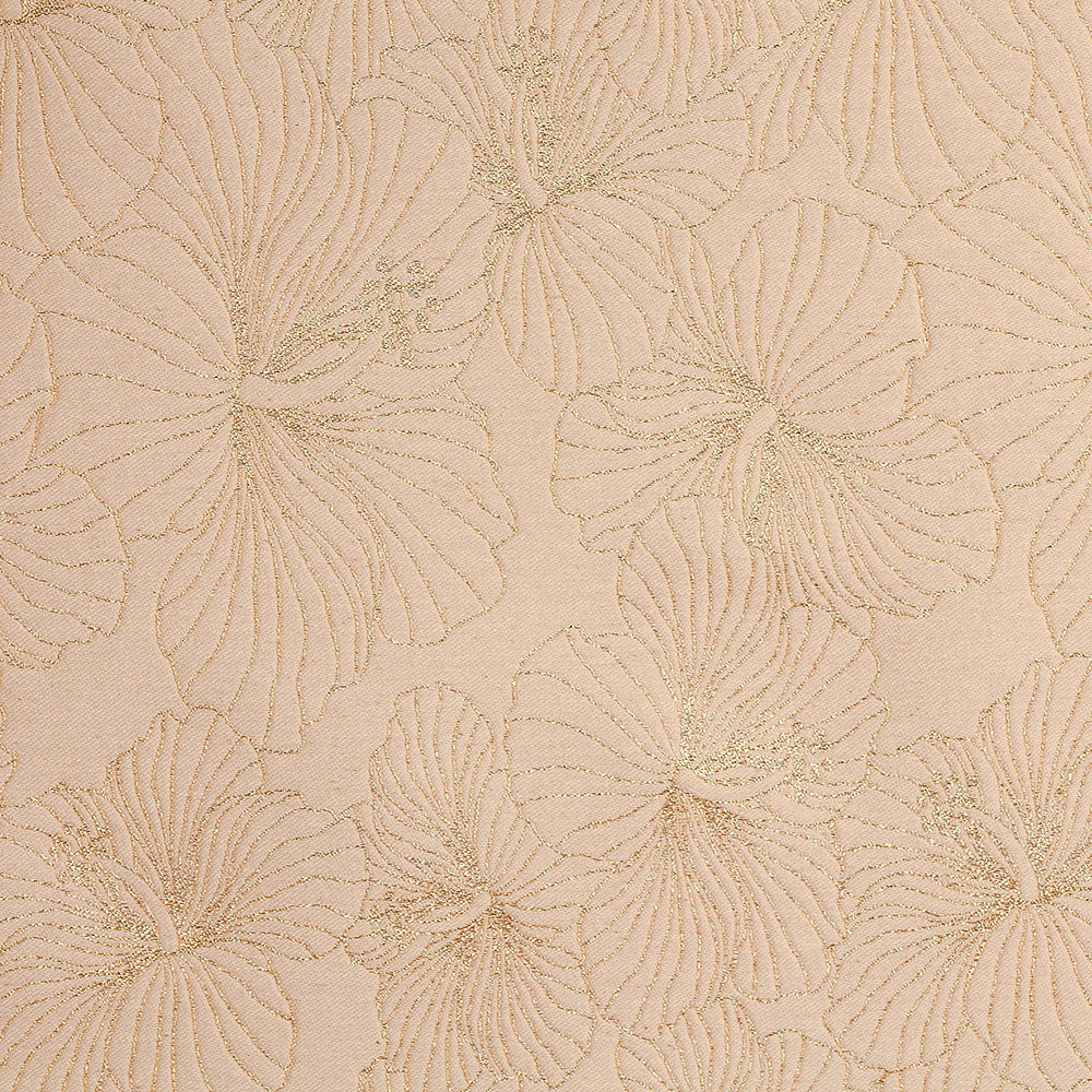 Tissu jacquard Singapour - Beige et or Tissu jacquard Singapour - Beige et or