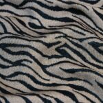 Tissu jacquard zèbre Tanzani – Naturel
